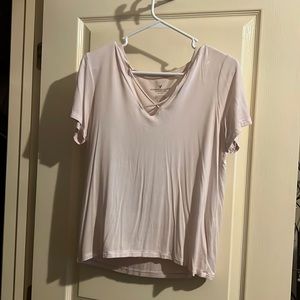 American Eagle cross front t-shirt